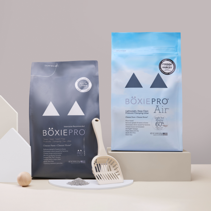 BOXIE PRO AIR - Lightweight, Deep Clean Probiotic Clumping Litter