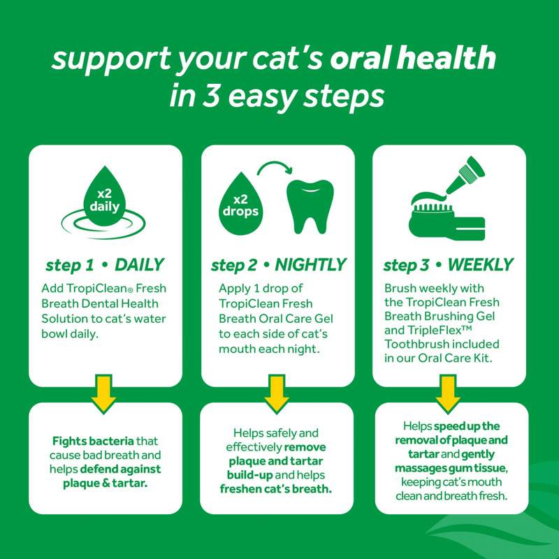 Cat Dental Health - FRESH BREATH - Oral Care Clean Teeth Gel - 2 fl oz