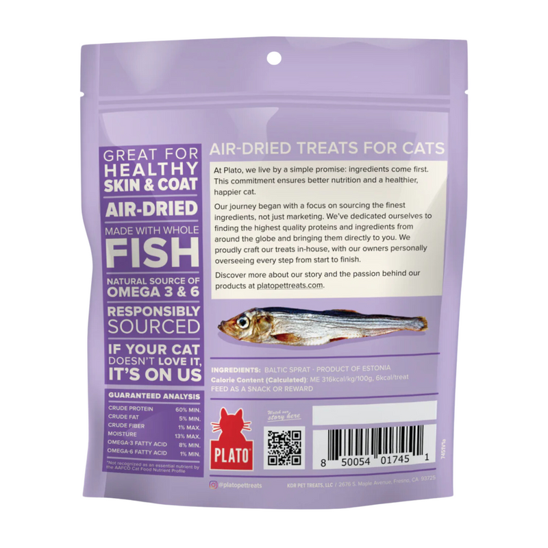 Air Dried Cat Treat - Sprat Whole Fish - 1.5 oz