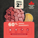 Nourriture de chien sèche - grains sains - adulte - viande rouge