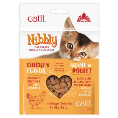 *Little Damaged* Crunchy Cat Treat - Nibbly Crispy - Chicken Flavor - 90 g *Pickup Only*