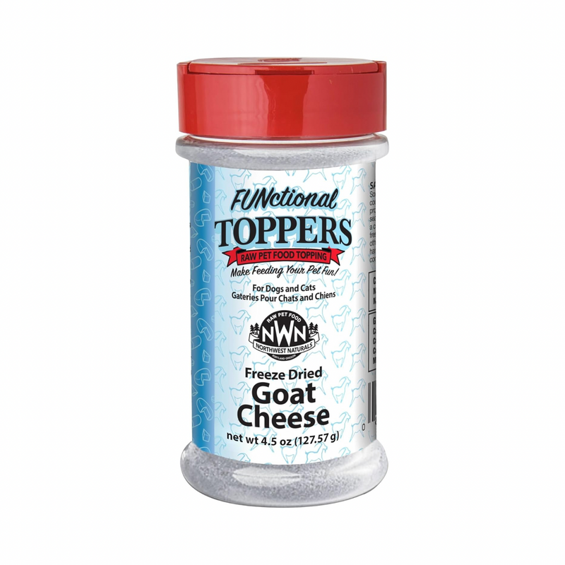 Feeze Dried FUNCTIONAL Food Topper for Dogs & Cats - Goat Cheese - 4.5 oz