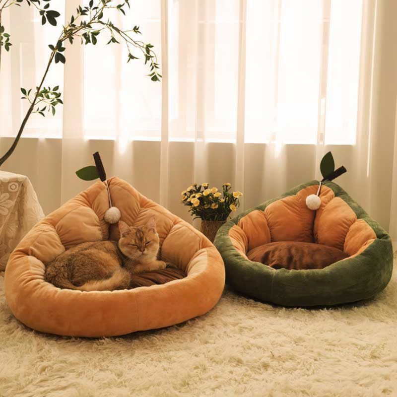 Fantasy Velvet All Seasons Pet Bed - Avocado