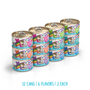 Nourriture pour chats en conserve - BFF OMG - Rainbow Road - Pack de variétés - 12 x 2,8 oz