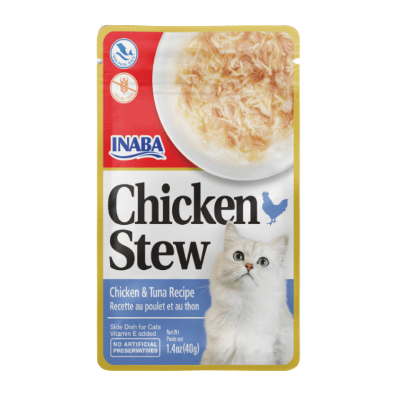 Side Dish Cat Treat - CHICKEN STEW - Chicken & Tuna Recipe - 1.4 oz pouch