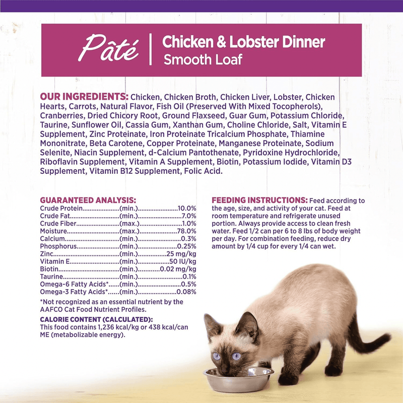 Canned Cat Food - COMPLETE HEALTH - Pâté - Chicken & Lobster Dinner - J & J Pet Club - Wellness