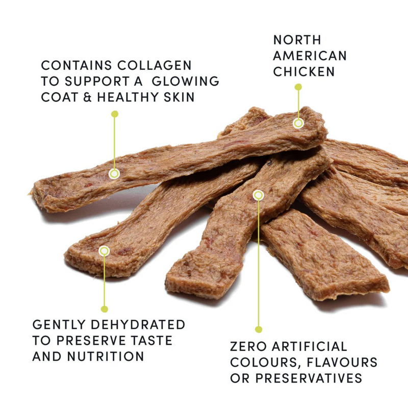 Natural Dog Treat - Chicken Collagen Jerky - 153 g