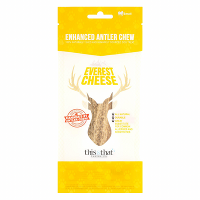 Natural Dog Chews - Enhanced Antler Chew - Everest Cheese