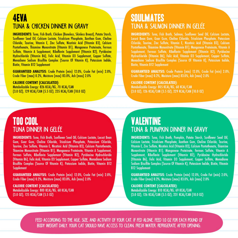 Nourriture pour chats en conserve - BFF Originals - Batch 'O Besties - Pack de variétés