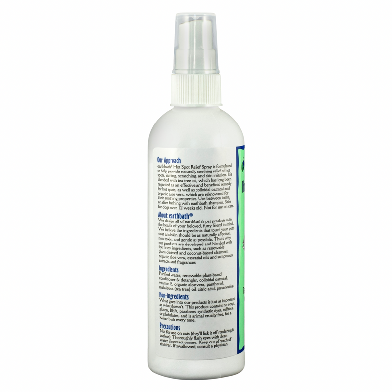 Dog Grooming Spray - Hot Spot Relief Spray (Tea Tree Oil & Aloe Vera) - 8 fl oz