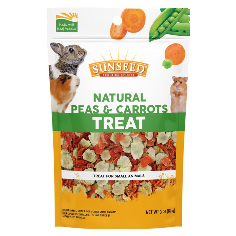 Freeze Dried Small Animal Treat - Peas & Carrots - 3 oz