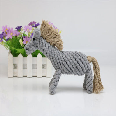 Cat & Dog Dental Cleaning Rope Toy - Horse🐎