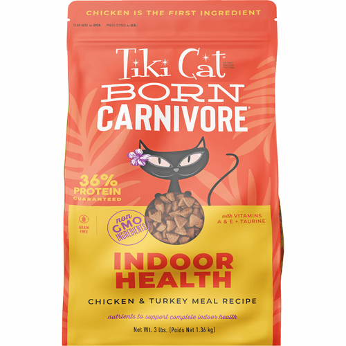 Dry Cat Food - BORN CARNIVORE - Indoor Health: Chicken & Turkey Meal Recipe