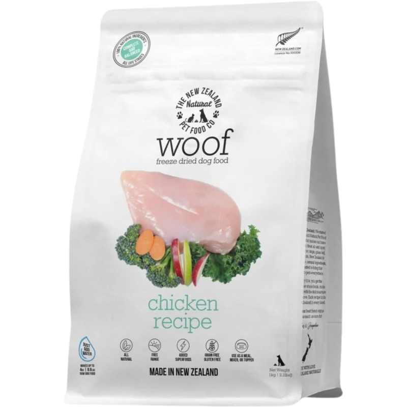 Freeze Dried Dog Food - Woof - Chicken Recipe