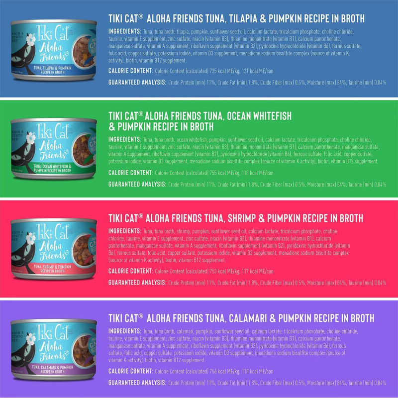 Canned Cat Food - ALOHA FRIENDS - Variety Pack