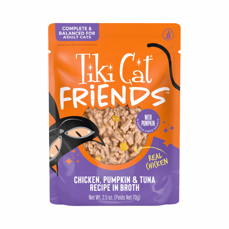 Wet Cat Food - Friends - Minced Chicken, Pumpkin & Tuna in Broth