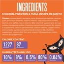Wet Cat Food - Friends - Minced Chicken, Pumpkin & Tuna in Broth