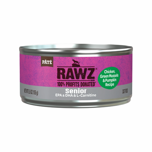 *(Please Use By 2026-10-14)* Canned Cat Food - Senior - Chicken, Green Mussels & Pumpkin Pâté - 5.5 oz