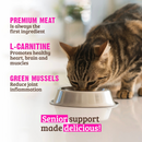 猫罐头 - 老年猫配方 - 金枪鱼南瓜青口贝肉酱