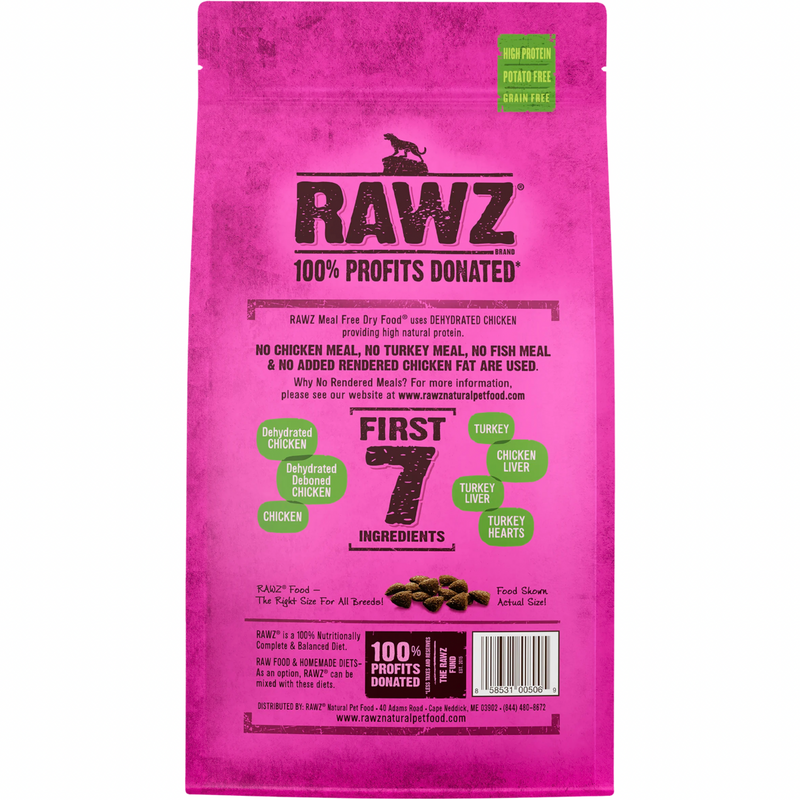 无肉粉猫干粮 - 鸡肉，脱水火鸡 & 鸡肉配方