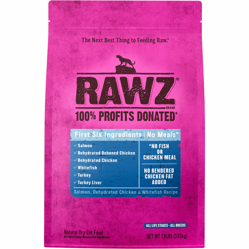 无肉粉猫干粮 - 三文鱼，脱水鸡肉 & 白鱼配方