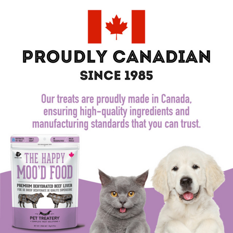 Dog & Cat Treat - The Happy Moo'D Food - Premium Dehydrated Protein Beef Liver