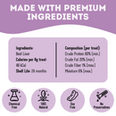 Dog & Cat Treat - The Happy Moo'D Food - Premium Dehydrated Protein Beef Liver