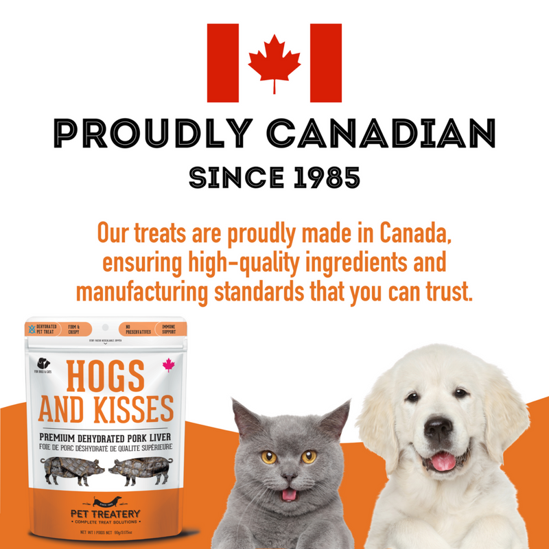 Dog & Cat Treat - Hogs & Kisses - Premium Dehydrated Protein Pork Liver