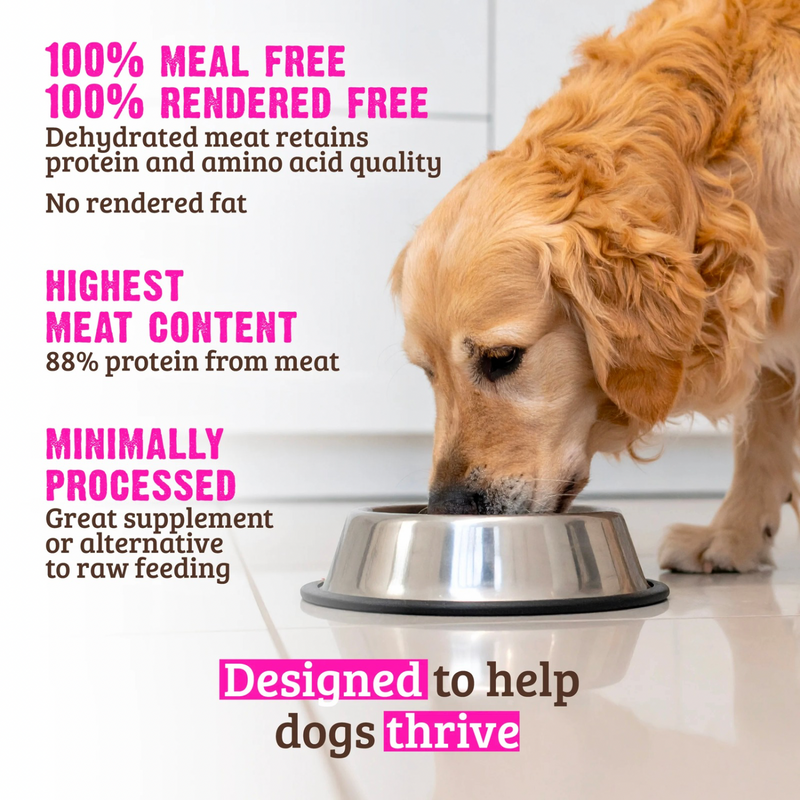 Dry Dog Food - Meal Free Dehydrated Chicken, Turkey & Chicken Recipe