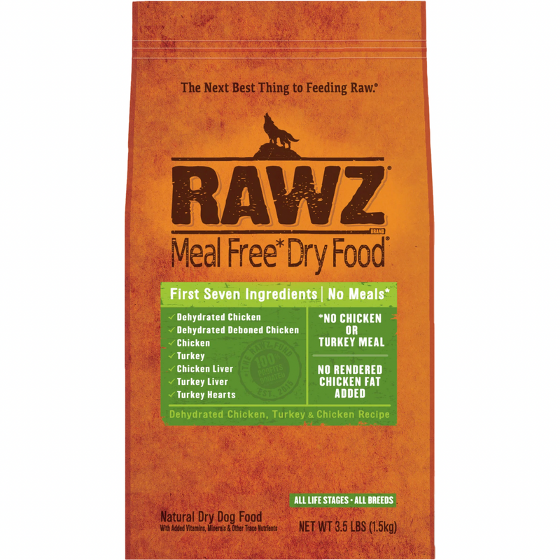 *(Please Use By 2026-02-01)* Dry Dog Food - Meal Free Dehydrated Chicken, Turkey & Chicken Recipe - 3.5 Lb
