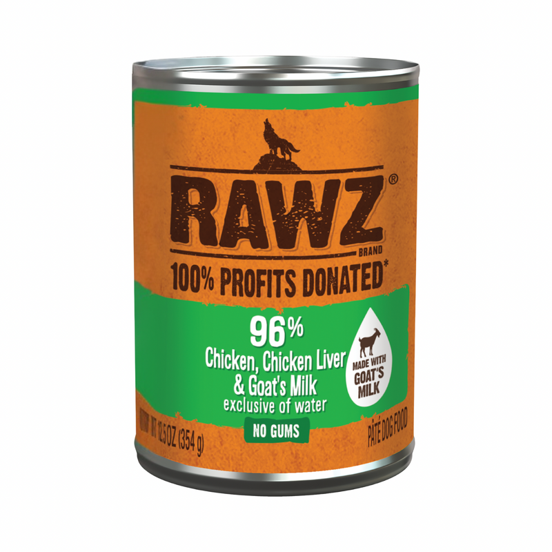 Canned Dog Food - 96% Chicken, Chicken Liver & Goat's Milk