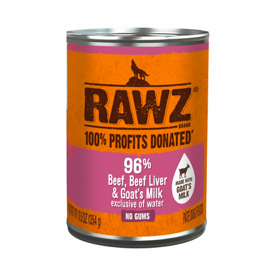 Canned Dog Food - 96% Beef, Beef Liver & Goat's Milk