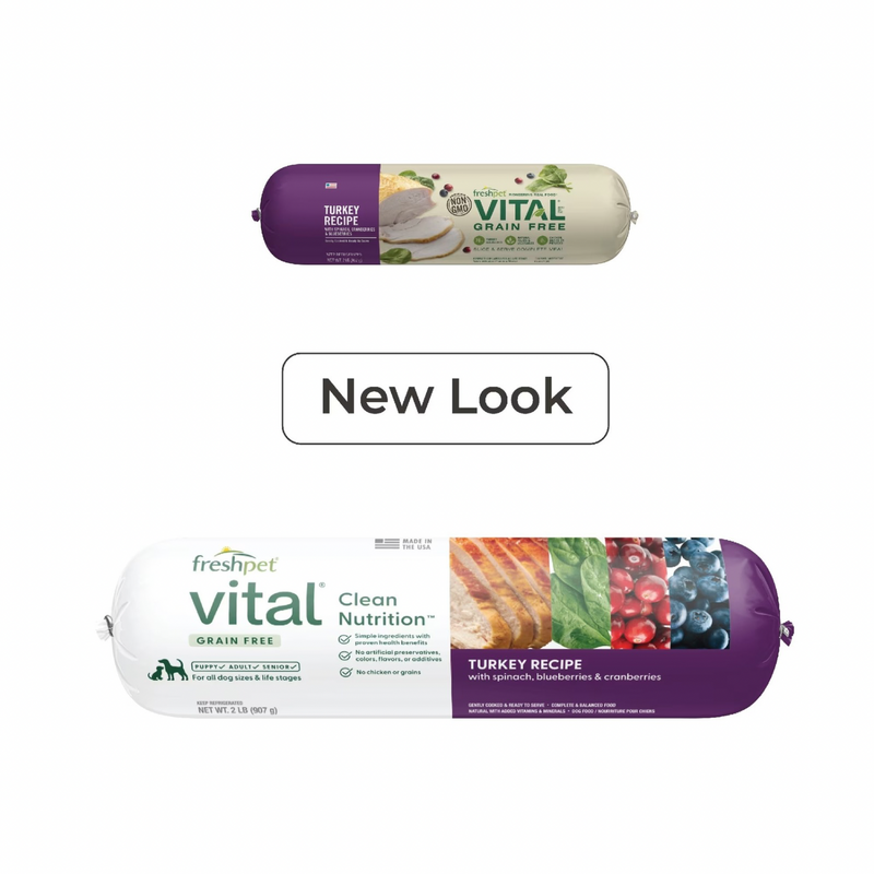 Aliments pour chiens cuits - Vital - Recette de dinde sans céréales - 2 lb