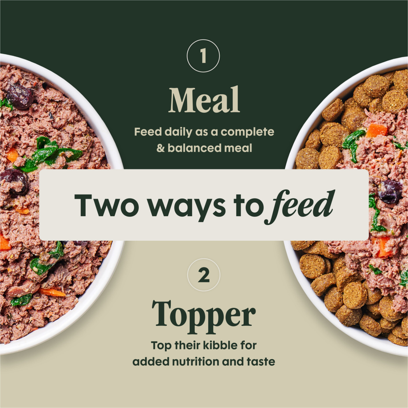 Frozen Raw Dog Food - FreshRaw Meals - Cage Free Turkey Recipe - Adult