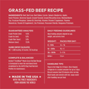 Frozen Raw Dog Food - FreshRaw Meals - Grass Fed Beef Recipe - Adult