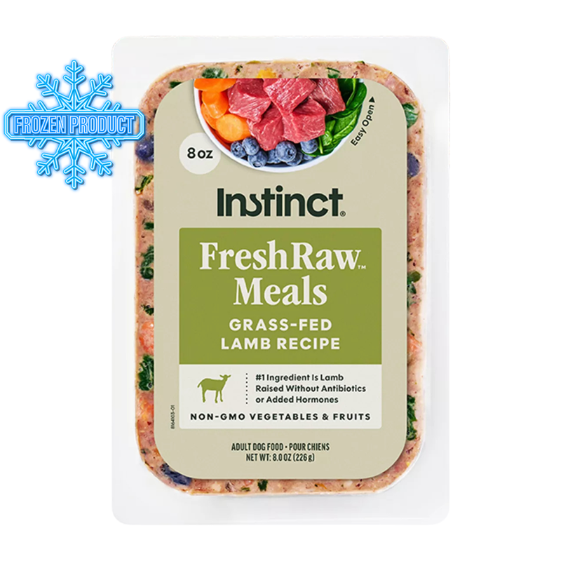 Frozen Raw Dog Food - FreshRaw Meals - Grass Fed Lamb Recipe - Adult