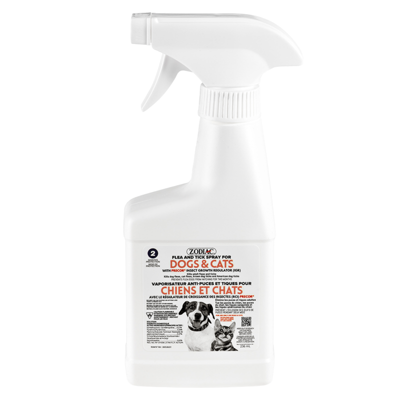 Flea & Tick Spray For Dogs & Cats - with PRECOR® Insect Growth Regulator (IGR)