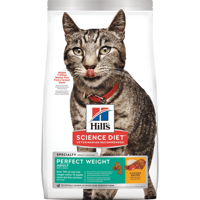 *(Best By 2025-05-31)* Dry Cat Food - Perfect Weight ADULT - Chicken Recipe - 15 lb