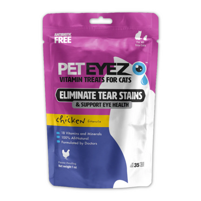 *(Please Use By 2026-10-31)* Vitamin Cat Treat - Eliminate Tear Stains - Chicken - 35 ct