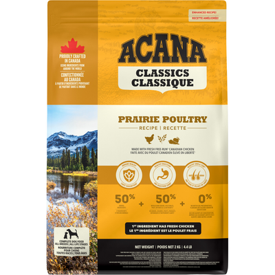 *(Best By 2025-05-16)* Dry Dog Food - CLASSICS - Prairie Poultry Recipe - 2 kg