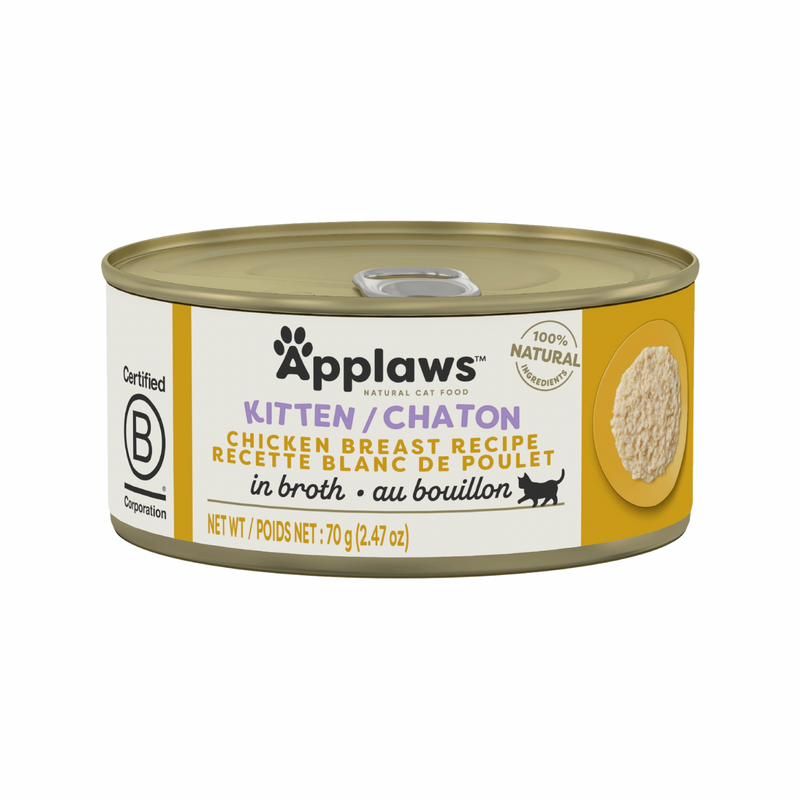Canned Cat Treat - Kitten - Chicken Breast in Broth