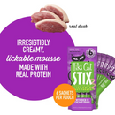 猫咪零食 - STIX - 丝滑肉泥猫条 - 鸭肉慕斯 - 0.5盎司 x 6