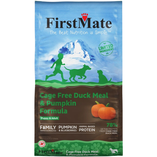 Dry Dog Food - Limited Ingredient - Cage Free Duck Meal & Pumpkin