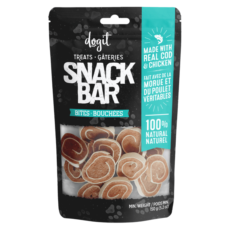 *(Best By 2025-01-28)* Dog Chewing Treat - SNACK BAR - Cod & Chicken Bites - 150 g