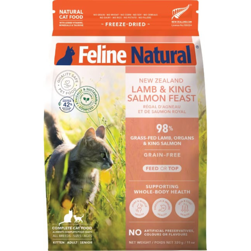 Freeze Dried Cat Food - Lamb & King Salmon Feast
