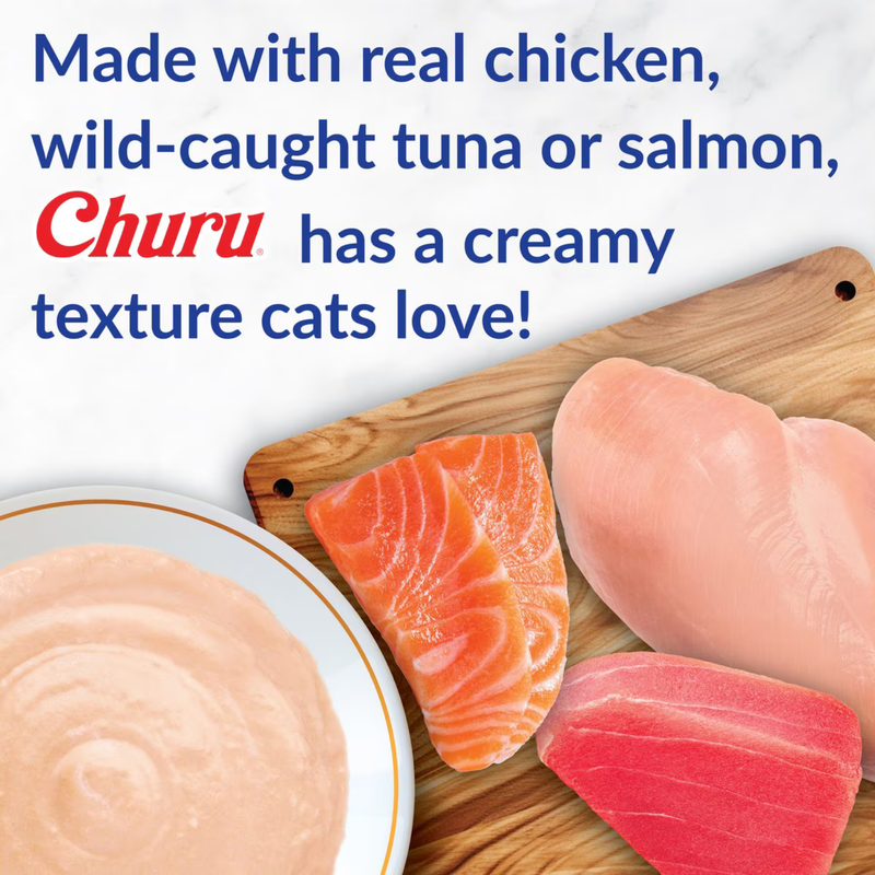 Creamy Cat Treat - CHURU - 50 ct Tuna & Chicken Variety Jar