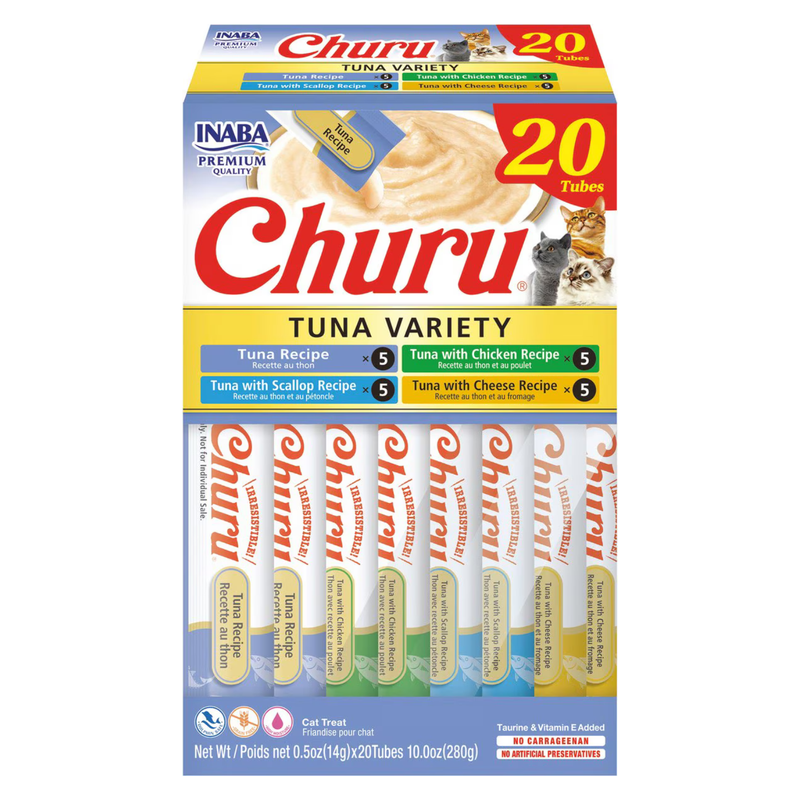 Creamy Cat Treat - CHURU - 20 ct Tuna Variety Box
