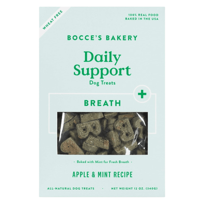 *(Best By 2025-03-16)* Dog Dental Treat - WELLNESS & DENTAL - Daily Support (BREATH+) - Apple & Mint Recipe - 12 oz