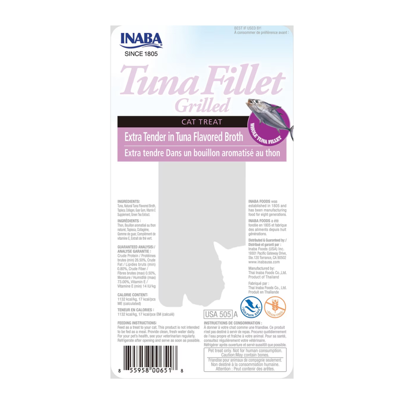 Cat Treat - GRILLED TUNA - Extra Tender in Tuna Flavored Broth