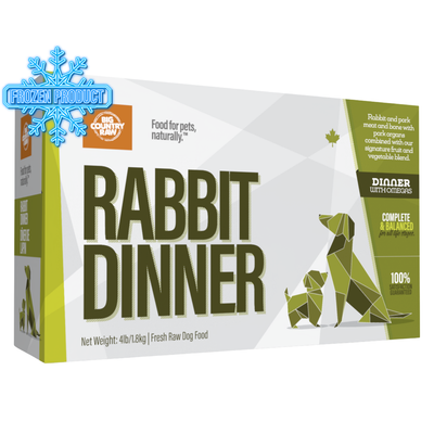 Dog Frozen Raw - DINNERS - Rabbit Dinner Carton